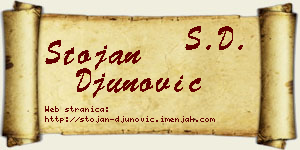 Stojan Đunović vizit kartica